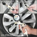 Car Inflator and Gauge Kit, Pressure Range: 0-220PSI - Image 7