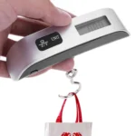 50kg x 50g Portable LCD Digital Hanging Travel Luggage Scale with Indoor Thermometer(Silver) - Image 4