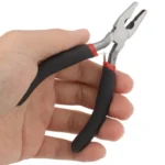 4.5 inch Serrated Jaw Nonslip Grip Wire Cutting Combination Pliers - Image 4