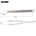 BEST BST-72-MZ 302 Stainless Steel High Temperature Resistance Ceramic Tip Tweezers - Image 3