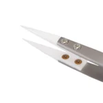 BEST BST-72-MZ 302 Stainless Steel High Temperature Resistance Ceramic Tip Tweezers - Image 4