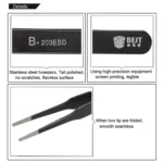 BEST BST-203ESD 202 Stainless Steel Anti-static Tip Tweezers - Image 6
