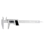 150mm solar LCD Digital Vernier Caliper / Micrometer, Carbon Fiber Composite - Image 3