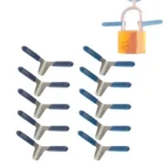 10 x Airplane Clip Unlocking Lockpicks Picklock Tools for Kinds of Locks - Image 2