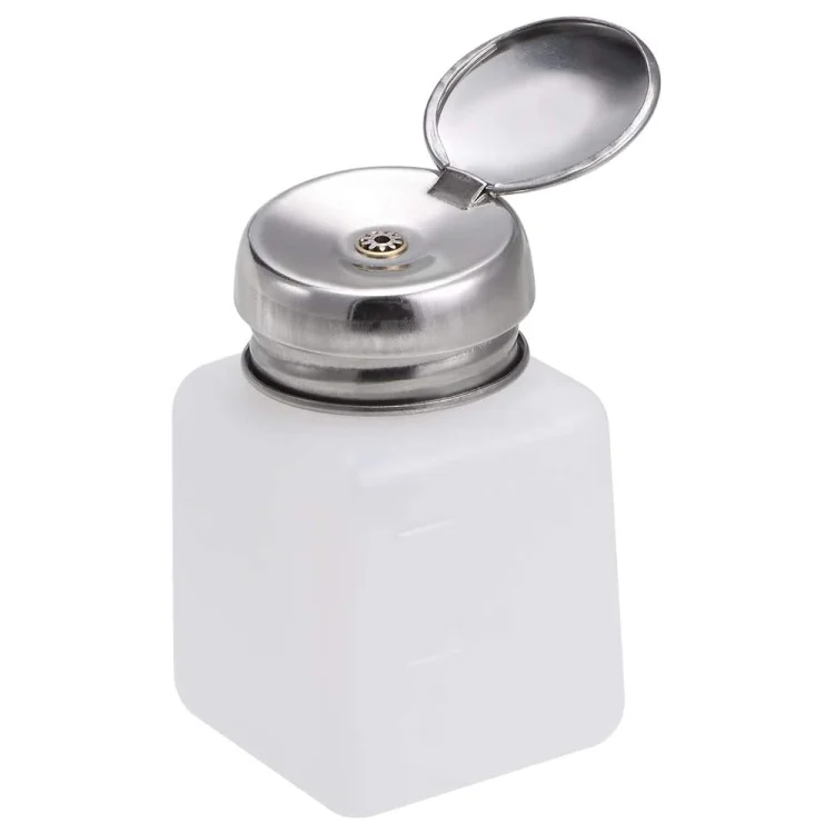 100ml Push Down Alcohol and Liquid Container Bottle(White)