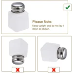 100ml Push Down Alcohol and Liquid Container Bottle(White) - Image 4