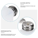 100ml Push Down Alcohol and Liquid Container Bottle(White) - Image 5