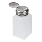 200ml Push Down Alcohol and Liquid Container Bottle(White)