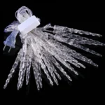 7m Icicle Pendants Decoration String Lights, 30-LED Multi-Colored Light  (AC 220V / EU Plug)(Transparent) - Image 2