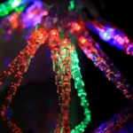 7m Icicle Pendants Decoration String Lights, 30-LED Multi-Colored Light  (AC 220V / EU Plug)(Transparent) - Image 5