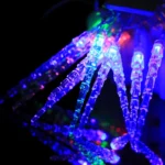7m Icicle Pendants Decoration String Lights, 30-LED Multi-Colored Light  (AC 220V / EU Plug)(Transparent) - Image 6