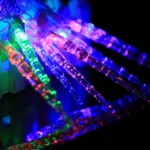 7m Icicle Pendants Decoration String Lights, 30-LED Multi-Colored Light  (AC 220V / EU Plug)(Transparent) - Image 7