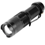 SK68 180lm Zoom Lens LED Flashlight, Q3-WC LED,  1-Mode, White Light, with Clip(Black) - Image 2