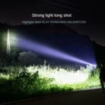 3W LED Mini Flashlight Light Torch Lamp with Strap(Black) - Image 6