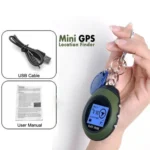 Keychain Handheld Mini GPS Navigation USB Rechargeable Location Finder Tracker for Outdoor Travel(Green) - Image 4