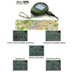 Keychain Handheld Mini GPS Navigation USB Rechargeable Location Finder Tracker for Outdoor Travel(Green) - Image 5