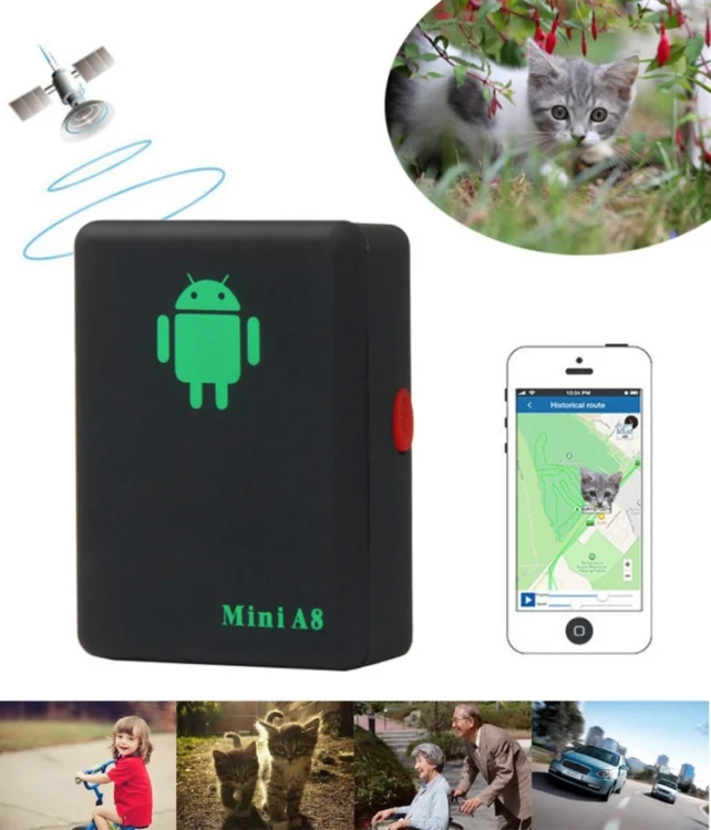 S-GPS-0143_8.webp TRACKER Mini A8 Real Time 4 Bands Global Locator GSM/GPRS Tracker Tracking Device for Personal(Black) - Image 9