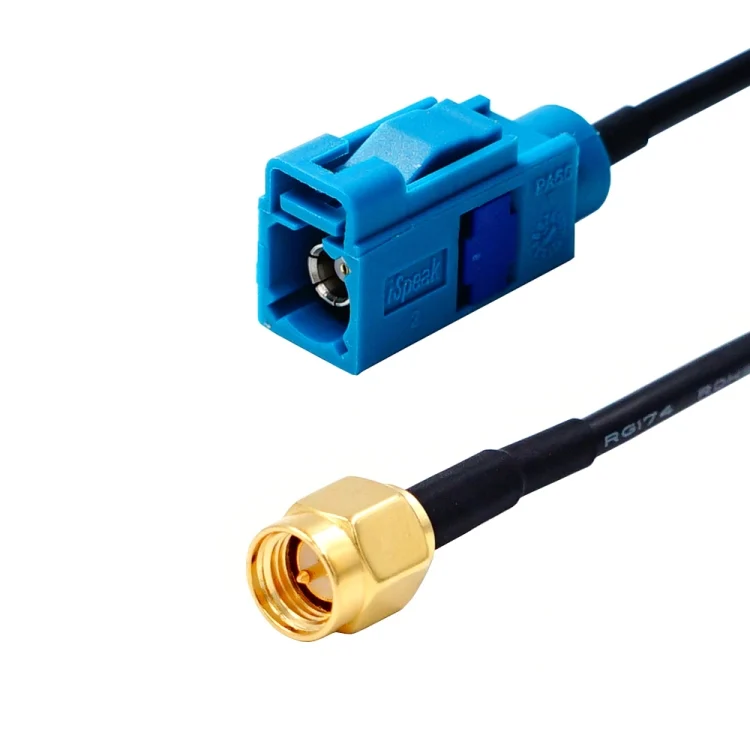 Fakra Z Female to SMA Male Connector Adapter Cable / Connector Antenna(Blue)
