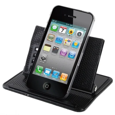 S-GPSL-0206_2.webp Universal GPS Holder Bracket Cradle Anti-Slip Mat (For 4.3 / 5.0 inch GPS, iPhone 4 / 3GS / 3G, MP4)(Black) - Image 3