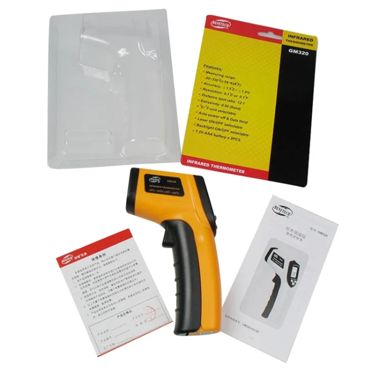 S-HC-0007_5.webp BENETECH GM320 Digital Infrared Thermometer Range: -50 - 400 Degree C - Image 6