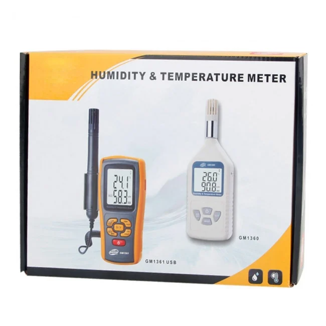 S-HC-0038_8.webp BENETECH GM1361 2.5 Inch Screen Digital Temperature & Humidity Meter Hygrometer / Thermometer(Yellow) - Image 10