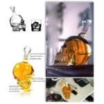 Crystal Glass Skull Bottle for Vodka & Whiskey & Beer Liqueur & Red Wine & Other Beverage, 1000ML - Image 8