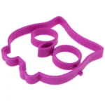 Cartoon Owl Shape Egg Frying Ring Mold Silicone Egg Fried Mould Omelette Mold(Purple) - Image 5