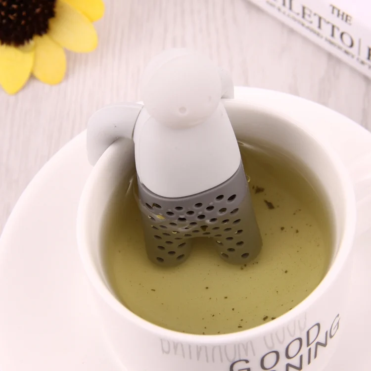 S-HC-0642.webp Cute Mr Tea Infuser Silicone Tea Strainers - Image 1