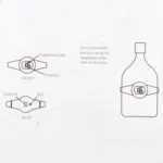 Celsius Degree Digital LCD Display Wine Bottle Thermometer, Suitable Bottle Diameter: 65-80mm (Black + Silver) - Image 4