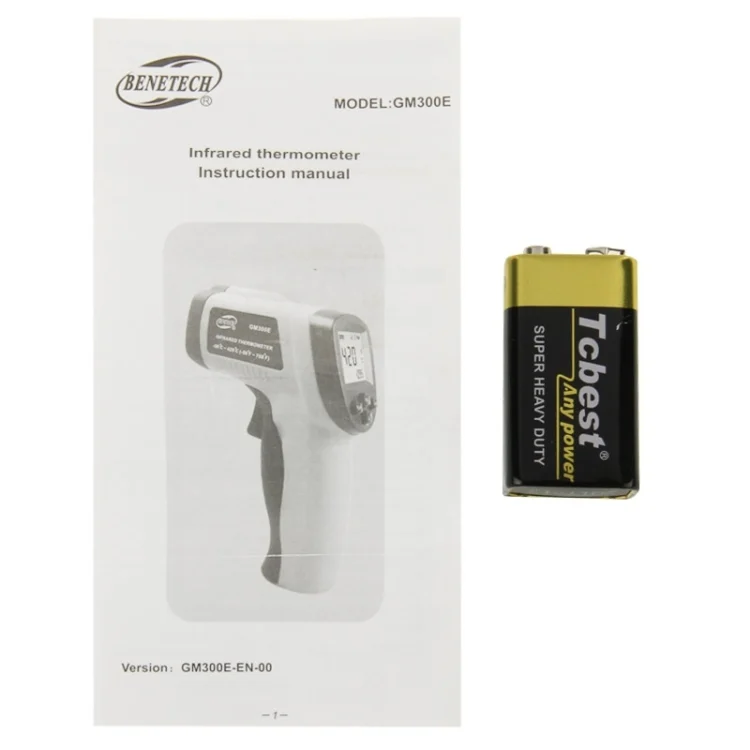 S-HC-0900_8.webp BENETECH GM300E Digital Laser Point Infrared Thermometer, Temperature Range: -50-420 Celsius Degree - Image 9