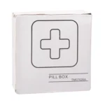 10 PCS 4 Compartments Portable Plastic Cross Pills Medicine Storage Box(Red) - Image 6