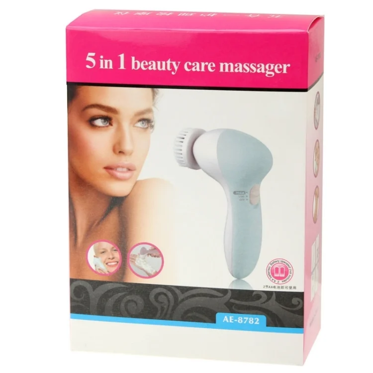 S-HC-2594_7.webp 5 in 1 Beauty Care Brush Massager Scrubber Face Skin Care Electric Facial Cleanser - Image 8
