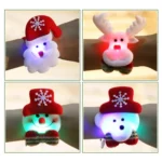 Santa Style Flash Light Merry Christmas Slap Pat Circle Wristband(Flannel Light Santa Claus) - Image 6