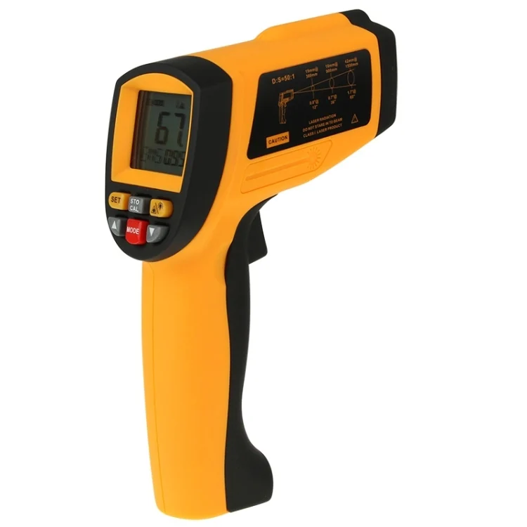 S-HC-5251_2.webp BENETECH GM1651 USB Digital Display Temperature Gun Handheld Infrared IR Thermometer, Measure Range: -30~1650C - Image 3