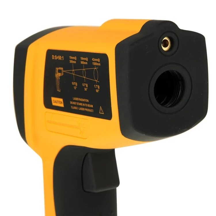 S-HC-5251_4.webp BENETECH GM1651 USB Digital Display Temperature Gun Handheld Infrared IR Thermometer, Measure Range: -30~1650C - Image 5