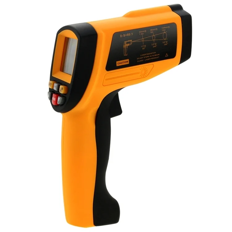 S-HC-5253_2.webp BENETECH GM1850 Digital Display Temperature Gun Handheld Infrared IR Thermometer, Measure Range: 200~1850C - Image 3