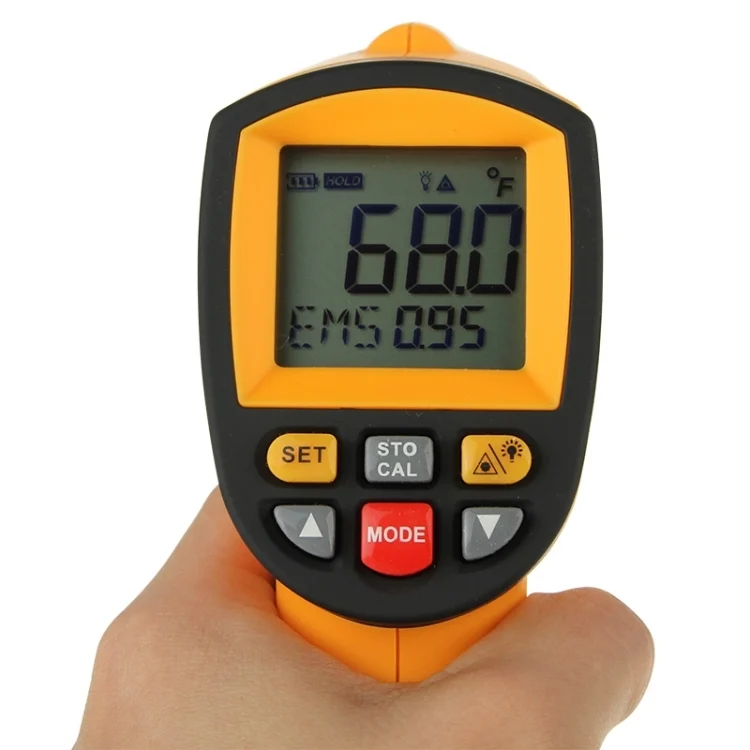 S-HC-5253_3.webp BENETECH GM1850 Digital Display Temperature Gun Handheld Infrared IR Thermometer, Measure Range: 200~1850C - Image 4