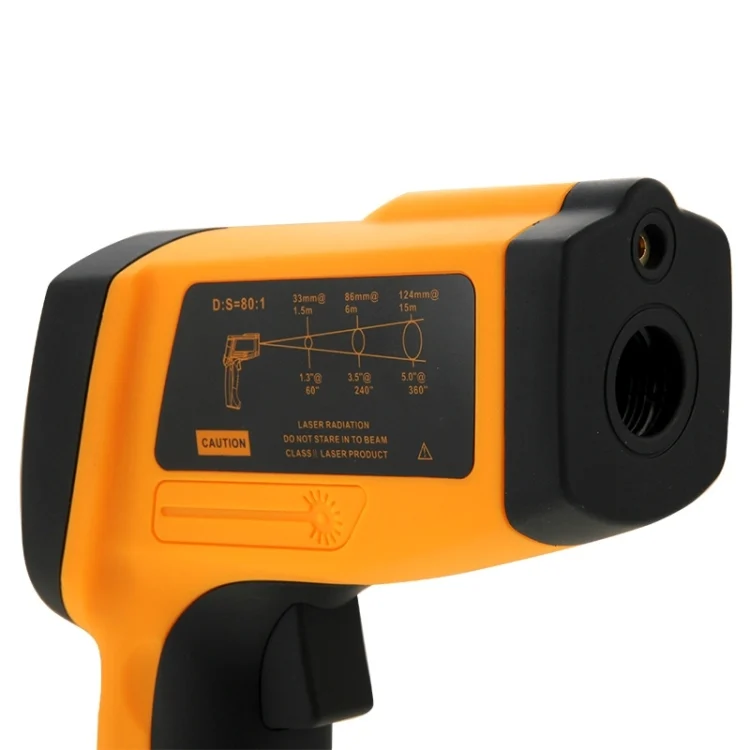 S-HC-5253_4.webp BENETECH GM1850 Digital Display Temperature Gun Handheld Infrared IR Thermometer, Measure Range: 200~1850C - Image 5