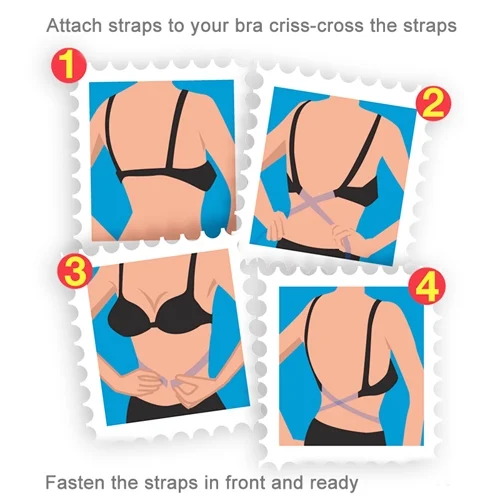 S-HCB-0003_5.webp Adjustable Low Back Bra Strap Converter Backless V Conversion Solution - Image 6