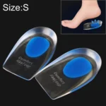 Women Silicone Gel Comfort Heel Cups Pads Half Pads, Size: S