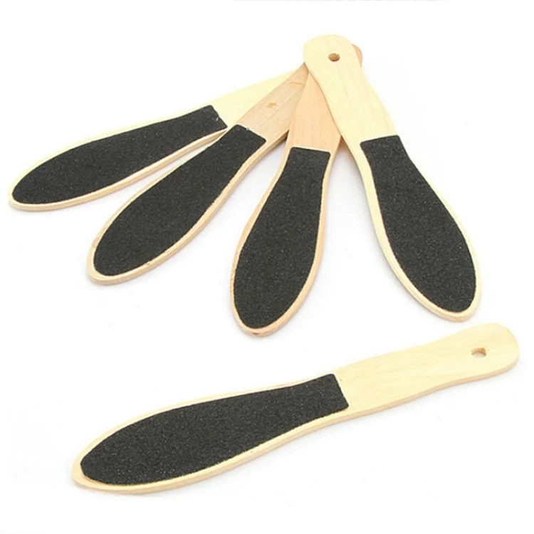 S-HCB-0121_1.webp Double Sided Emery Wooden Board Foot Massager Random Color Delivery - Image 2