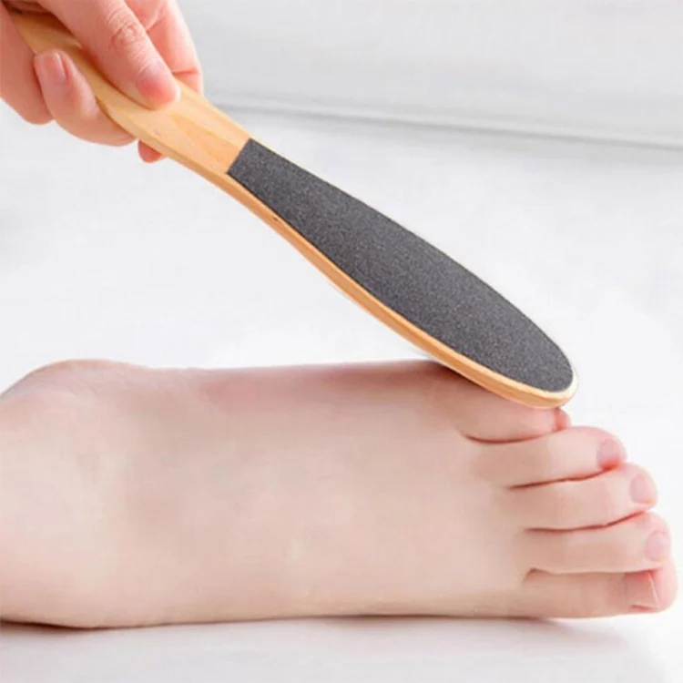 S-HCB-0121_2.webp Double Sided Emery Wooden Board Foot Massager Random Color Delivery - Image 3