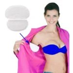 10pcs Disposable Self-adhesive Armpit Cotton Sweat Pads Underarm Absorbents(White) - Image 2