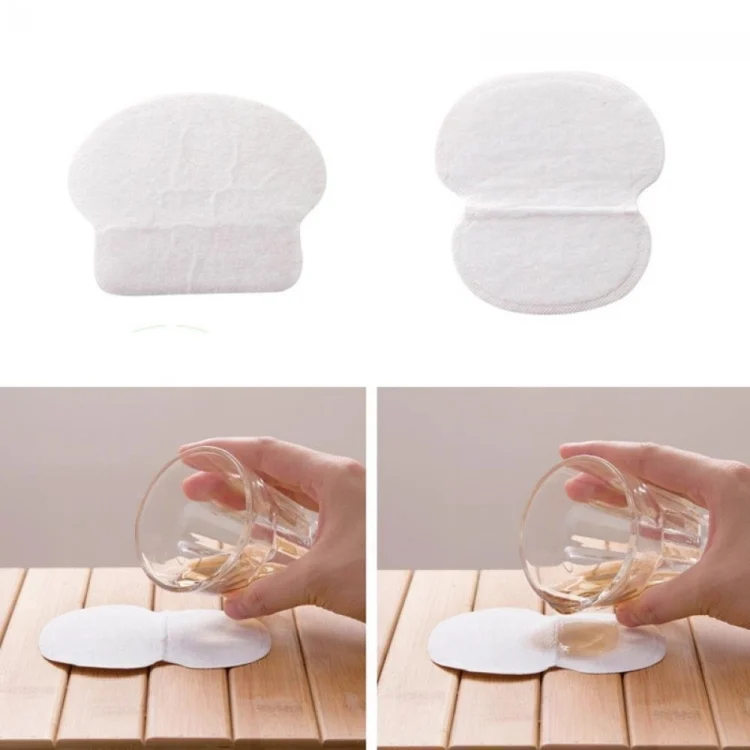 S-HCB-0262_4.webp 10pcs Disposable Self-adhesive Armpit Cotton Sweat Pads Underarm Absorbents(White) - Image 5