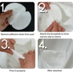 10pcs Disposable Self-adhesive Armpit Cotton Sweat Pads Underarm Absorbents(White) - Image 8