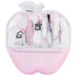 10-in-1 Delicate Apple Design Grooming Nail Manicure Pedicure Personal Cosmetic Makeup Set Kit - Image 6