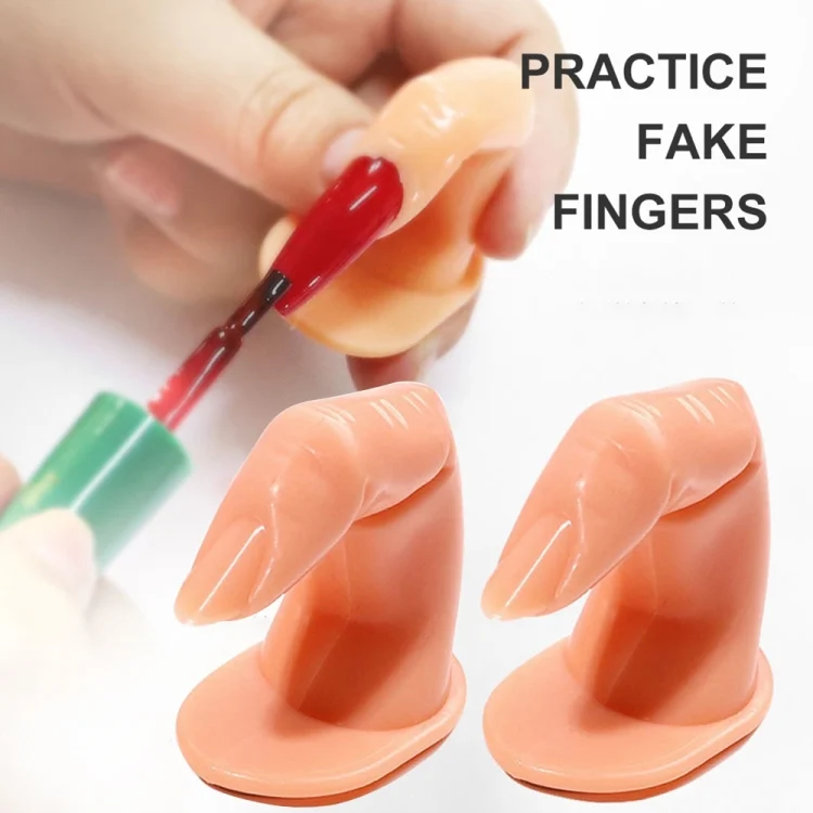 S-HCB-0394_4.webp DIY Acrylic Practice Fake Finger Model Nail Art False Tips Training Display Tool (5pcs in one packaging, the price is for 5pcs) - Image 5
