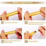 Face Massage Stick Device Electric Beauty Bar Face Massager (6500 Vibrations per Second) - Image 12