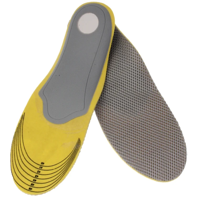 S-HCB-0525.webp Elasticity Orthotic Arch Support Shoe Pad Sports Running Insoles Cushion for Men, Size: 40-46(Grey) - Image 1