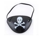 Halloween Props Plastic Pirate Eye Patches, Random Pattern Delivery(Black) - Image 4